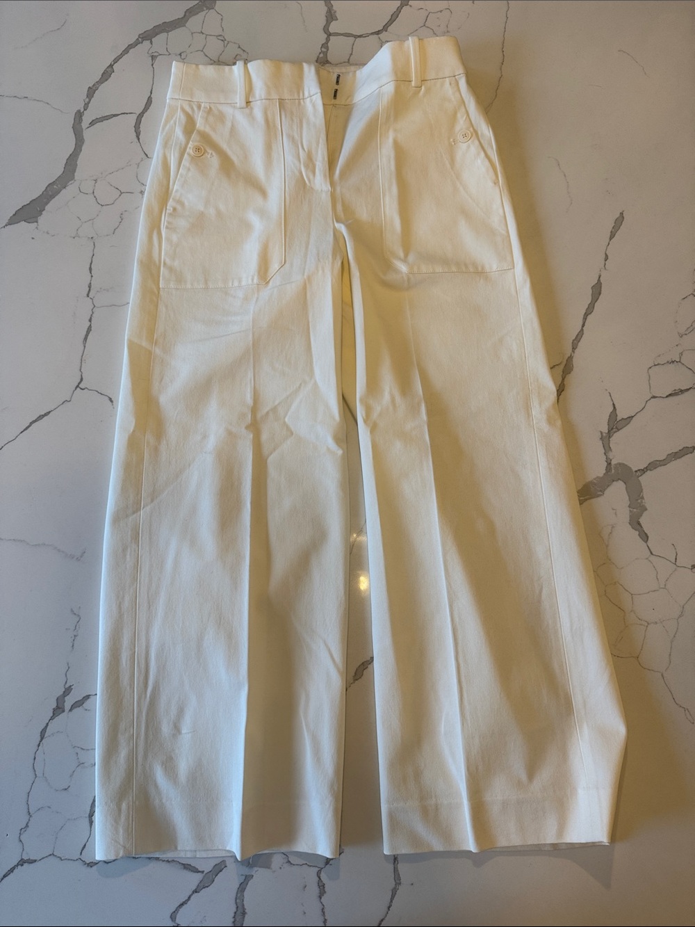 J. Crew Ivory Sydney Trousers